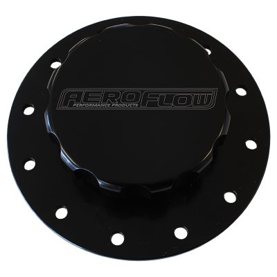 Screw-On Billet Fuel Cell Cap Assembly With Bolts & Gasket.