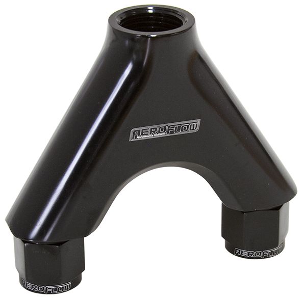 Raceworks Y-Block AN Swivel To O-Ring Port