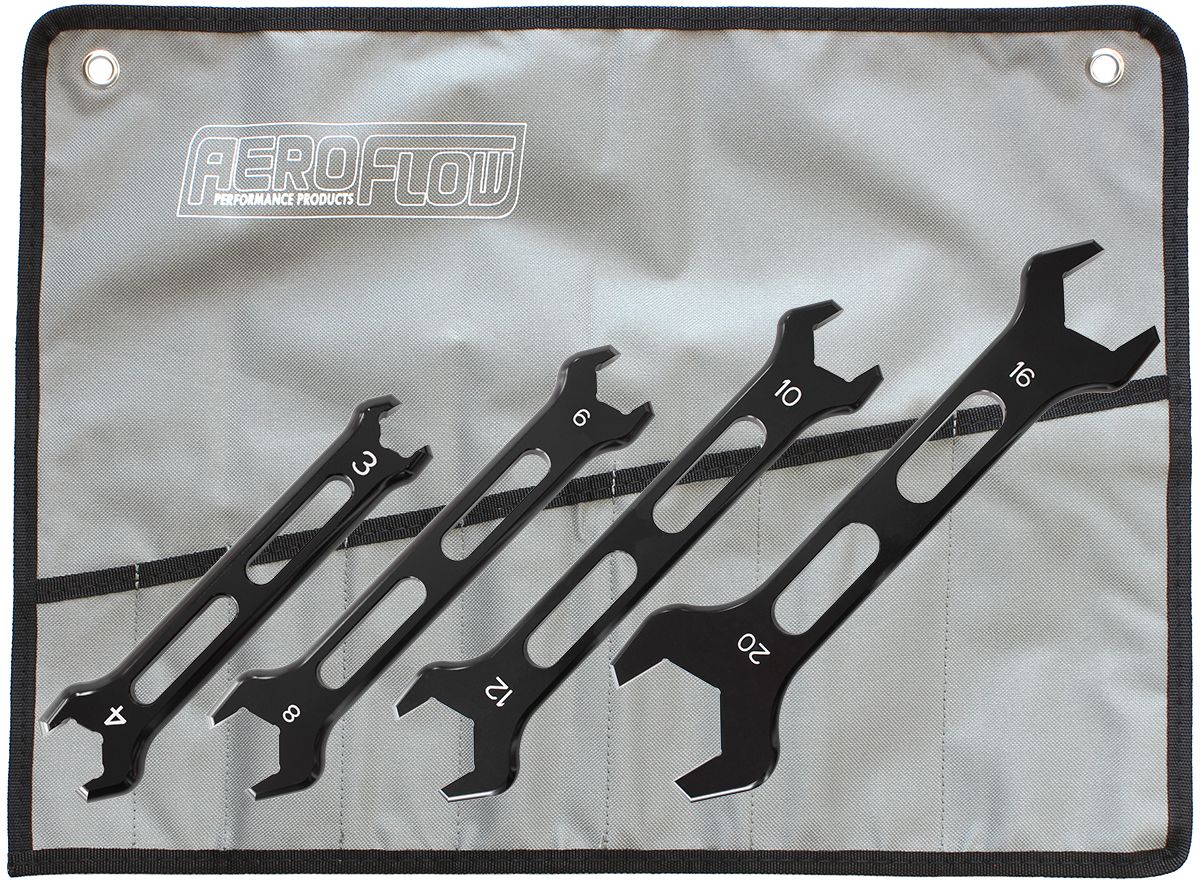 Aeroflow Aluminium AN Double Ended Pro Spanner Set -3AN to -20AN