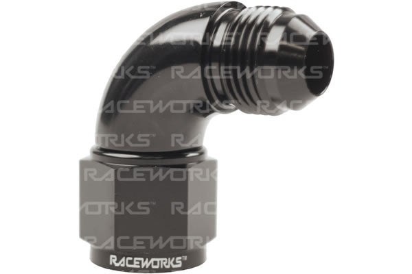 Raceworks Female to Male AN Swivel - 90 Degree