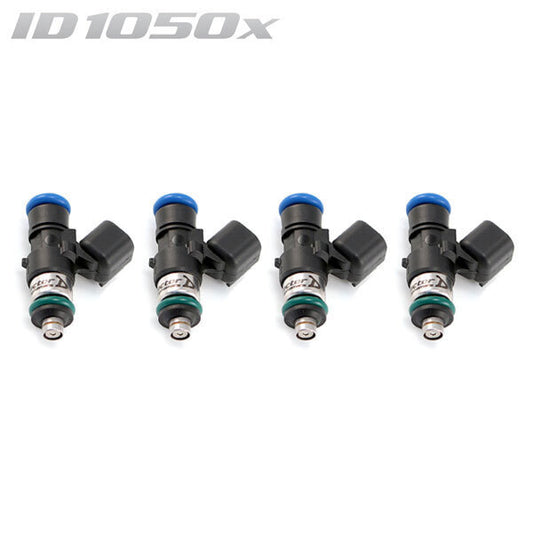 Injector Dynamics ID1050X Injectors - 34mm Length, 14 mm Top/14mm Lower O-Ring (4 Pack)
