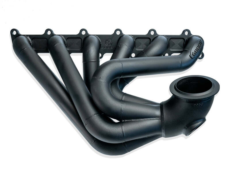 6Boost Exhaust Manifold, Ford Barra BA-FG, Forward Position Pro Mod V-band (Large Frame Pro Mod/60 "FPPM" Single 60mm Wastegate Port - Large Runner