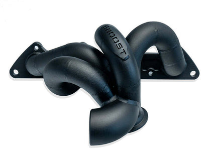 6Boost Exhaust Manifold, Mitsubishi 4G63 Evo 4-9, Forward Facing T3/50 'Open Entry' Single 50mm Wastegate Port