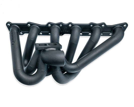 6Boost Exhaust Manifold, for Nissan RB26/30DET (DOHC), GT4/50 'Divided Entry' Single 50mm Wastegate Port "GT42/GT45/G42/G45/PT Sportsman