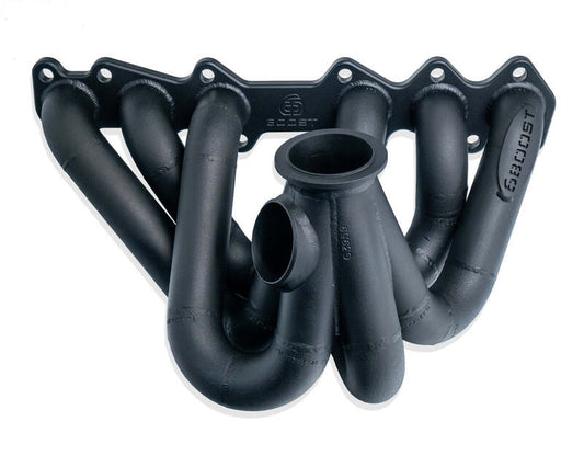 6Boost Exhaust Manifold, Toyota 2JZ ZGE Non VVTI, V-band(Garrett G25/30/35) to suit IWG