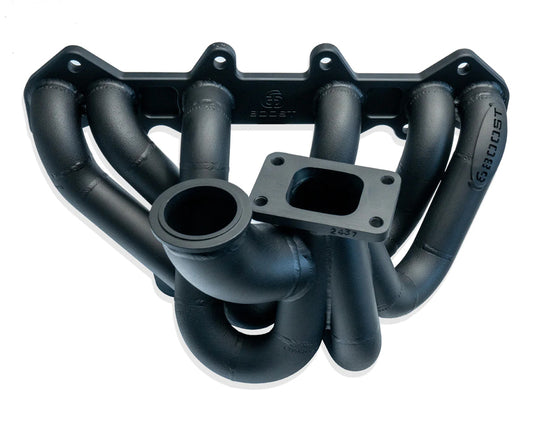 6Boost Exhaust Manifold, Toyota 1JZ GTE VVTI, T3/Nil 'Open Entry' to suit IWG