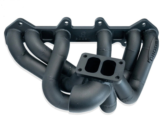 6Boost Exhaust Manifold, Toyota 1JZ GTE VVTI, T3/2x40 'Divided Entry' Twin 40mm Wastegate Ports