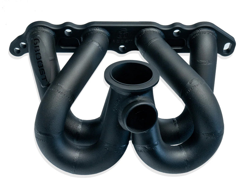 6Boost Exhaust Manifold, Toyota 4AGE RWD, Low Mount V-band(Precision PT55-67)/45 Single 45mm Wastegate Port