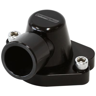 Billet Thermostat Housing - Black Suit Holden V8