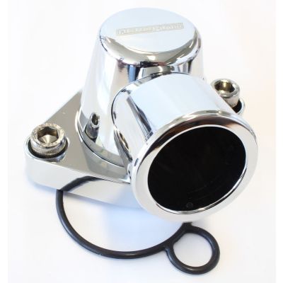 Billet Thermostat Housing - Black Suit Holden V8