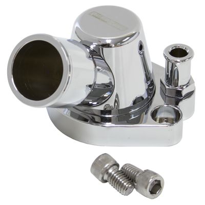 Billet Thermostat Housing - Black Suit Holden V8