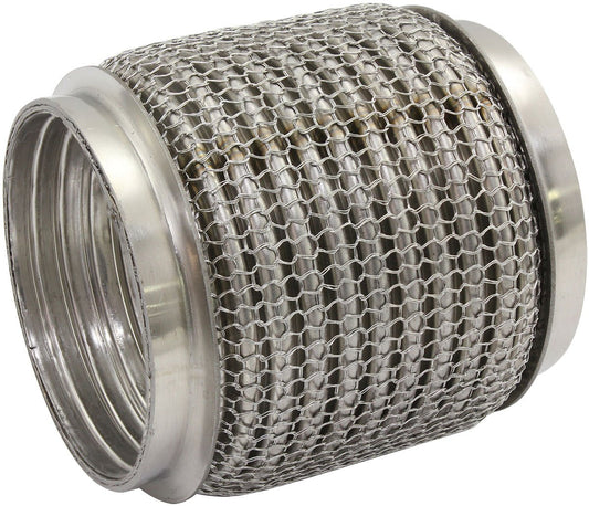 Stainless Steel Flex Joint With Mesh - 3-1/2" I.D 304 Stainless Steel, 4" Long