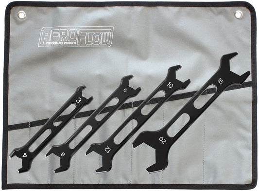 Aeroflow Aluminium AN Double Ended Pro Spanner Set -3AN to -20AN