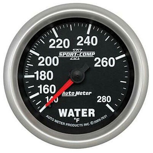 Sport-Comp II Water Temperature Gauge 2-5/8", Short Sweep Electric, 100-250°F