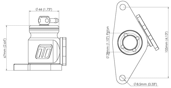 Kompact Plumb Back Valve (Diverter Valve) Suit Subaru