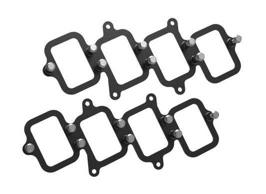 Holley EFI Ignition Coil Brackets, Coil Pack Style, Square, Holley Smart Coils, Aluminium, Black, Pair