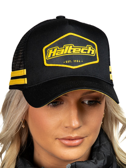 Haltech Snap Back Striped Trucker Size: One size fits all.