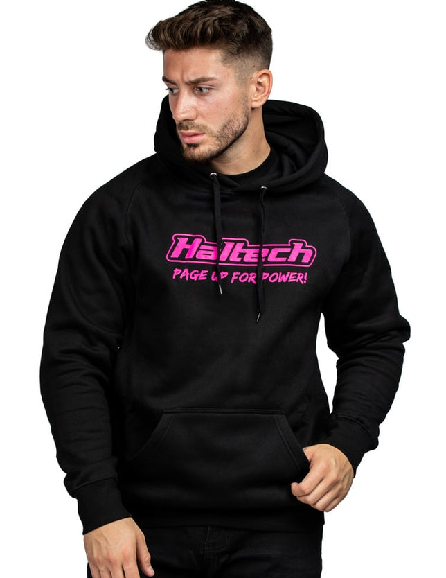 Haltech "Classic" Hoodie Black Pink