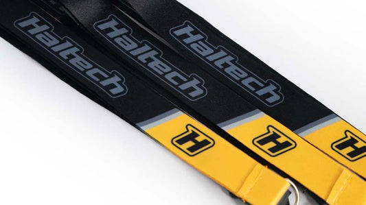 Haltech black and Yellow Lanyard