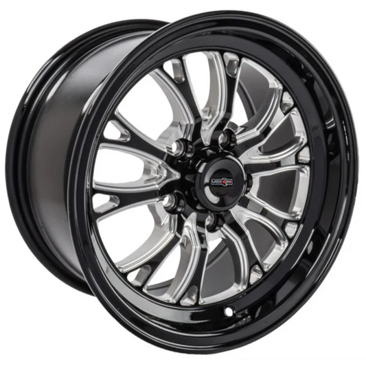 INTENSITY 15x8 5.5" BS (+27) - GLOSS BLACK MILLED
