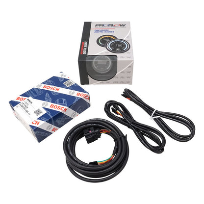 Proflow Pro Series Digital, Electrical Wideband Air / Fuel Ratio Gauge, 52mm, W/Bosch LSU 4.9 Sensor, LED Backlight