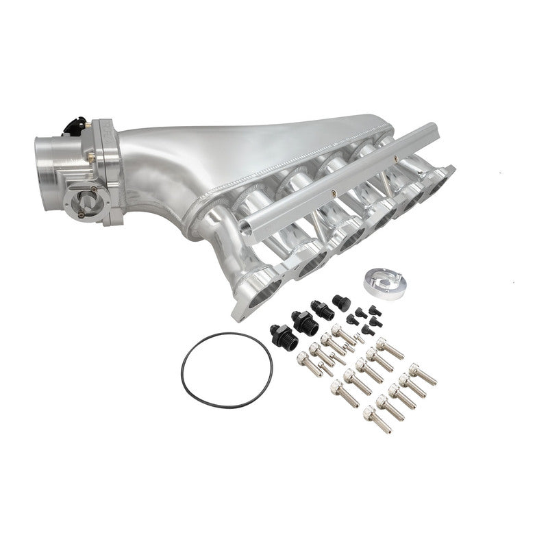 Proflow Intake Manifold Kit, Fabricated Aluminium,  For Nissan TB48 Inlet Plenum, 90mm Throttle Body, Fuel Rail
