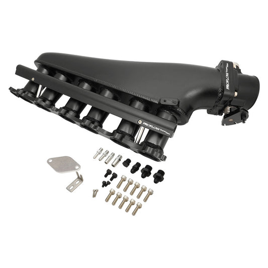 Proflow Intake Manifold Kit, Fabricated Aluminium, For Toyota 2JZGTE Turbo,  Inlet Plenum, 90mm Throttle Body, Fuel Rail Kit