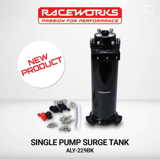 Raceworks 1.0L Surge Tank Single Pump
