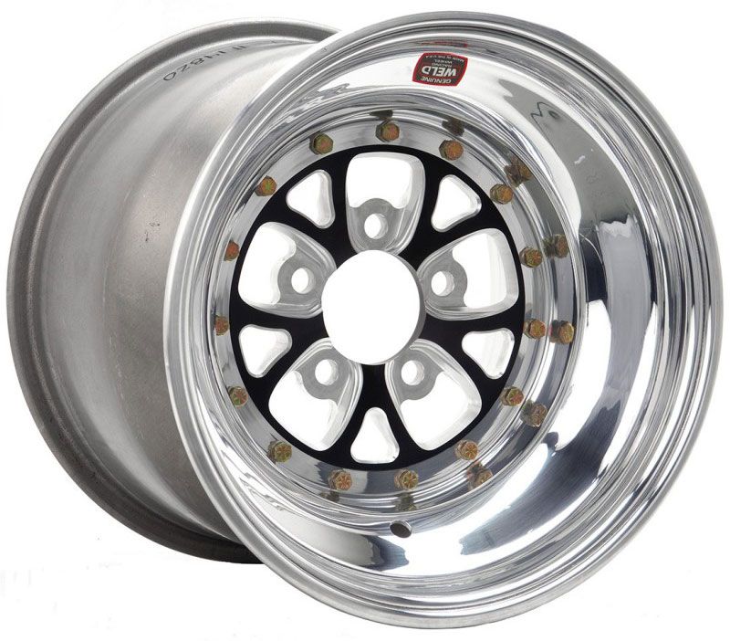 V-Series Rear Drag Rim - Black Center 15" x 10" 3" B/S Suit 5 x 4.75" B/C (Non Bead-Loc)