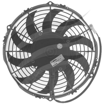 FAN 10" SKEW 12V PULLER SPAL AIRFLOW 1200m3/h 5.6AMPS