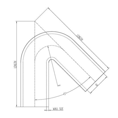Silicone Hose 135 Degree Elbow
