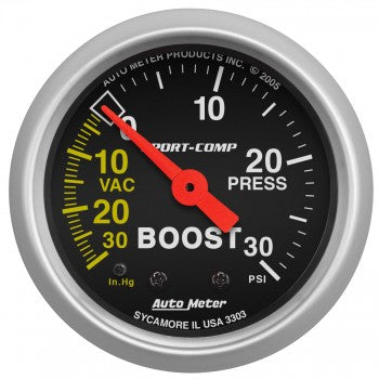 2-1/16" BOOST/VACUUM, 30 IN HG/30 PSI, MECHANICAL, SPORT-COMP