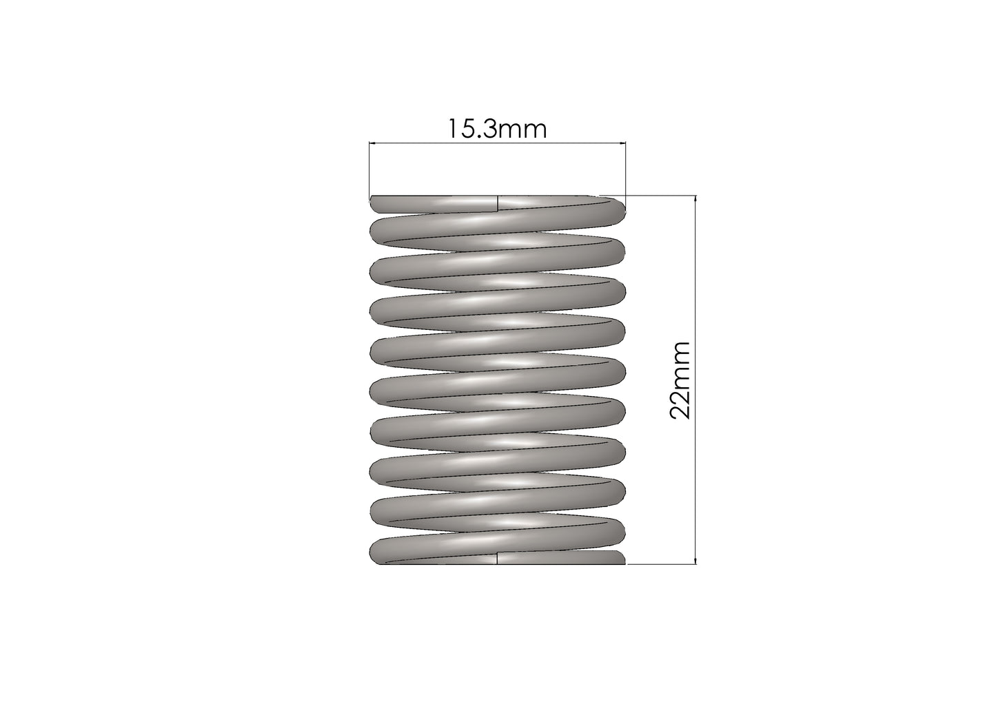 Main piston spring for DV+