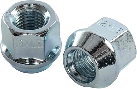 JEGS Bulge Acorn Lug Nuts, Short Open-End [12mm x 1.5 RH, Zinc]