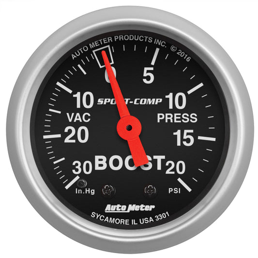 2-1/16" BOOST/VACUUM, 30 IN HG/20 PSI, MECHANICAL, SPORT-COMP
