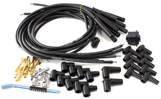 Xpro Universal 8.5mm V8 Ignition Lead Set with Multi-angle Boots, Black