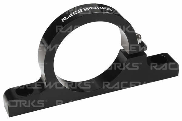 Raceworks Billet Filter Bracket Black 50mm