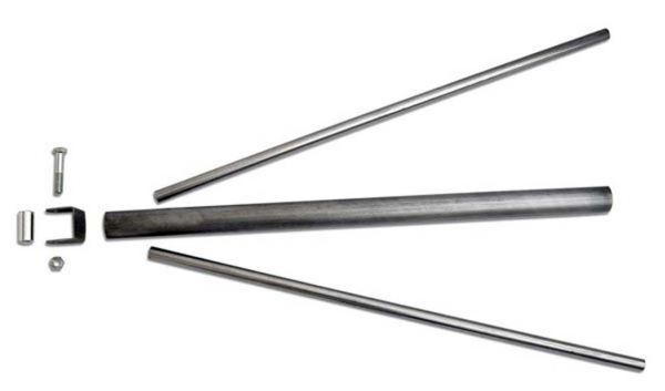 Competition Engineering Pack Mount, Parachute, Mild Steel, Natural, Each