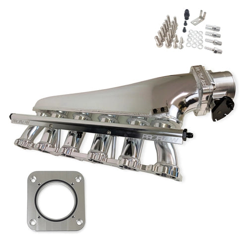 Proflow Intake Manifold Kit, For Ford Falcon XR6 BA/BF/FG Barra, Fabricated Aluminium,  90mm Throttle Body, Fuel Rail Kit