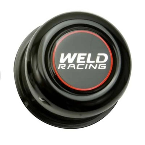 WELD Wheel Aluminium Center CAP 5-LUG 3.16' ODX2.20'TALL Black PUSH THRU