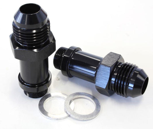 Carburettor Adapter - Male 9/16" x 24 to -8AN AF701-08BLK