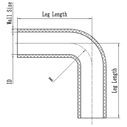 Raceworks Silicone Hose - 90Degree Elbow